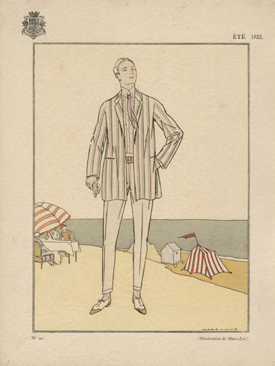 Mode homme années 20 illustration dessin mode homme années 20
