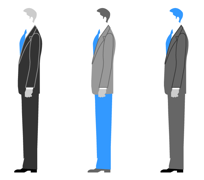 longueur de veste de costume
