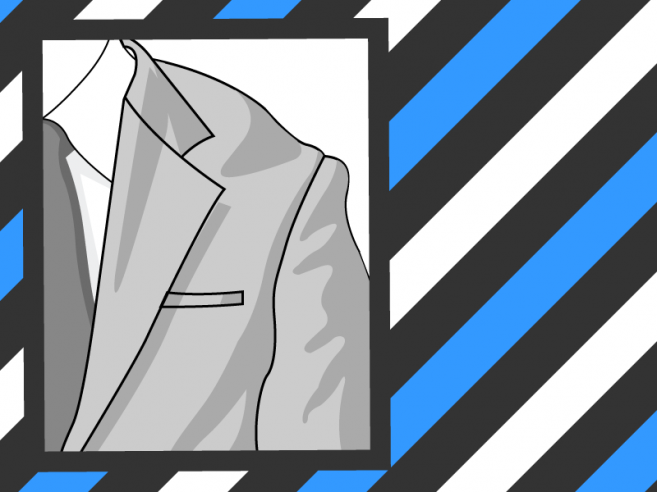 Epaule de veste trop grande Epaule de veste trop grande