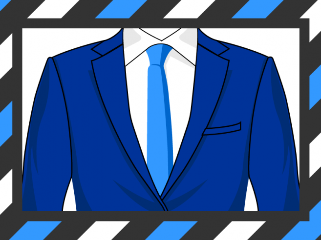 La bonne largueur d'épaule de veste de costme